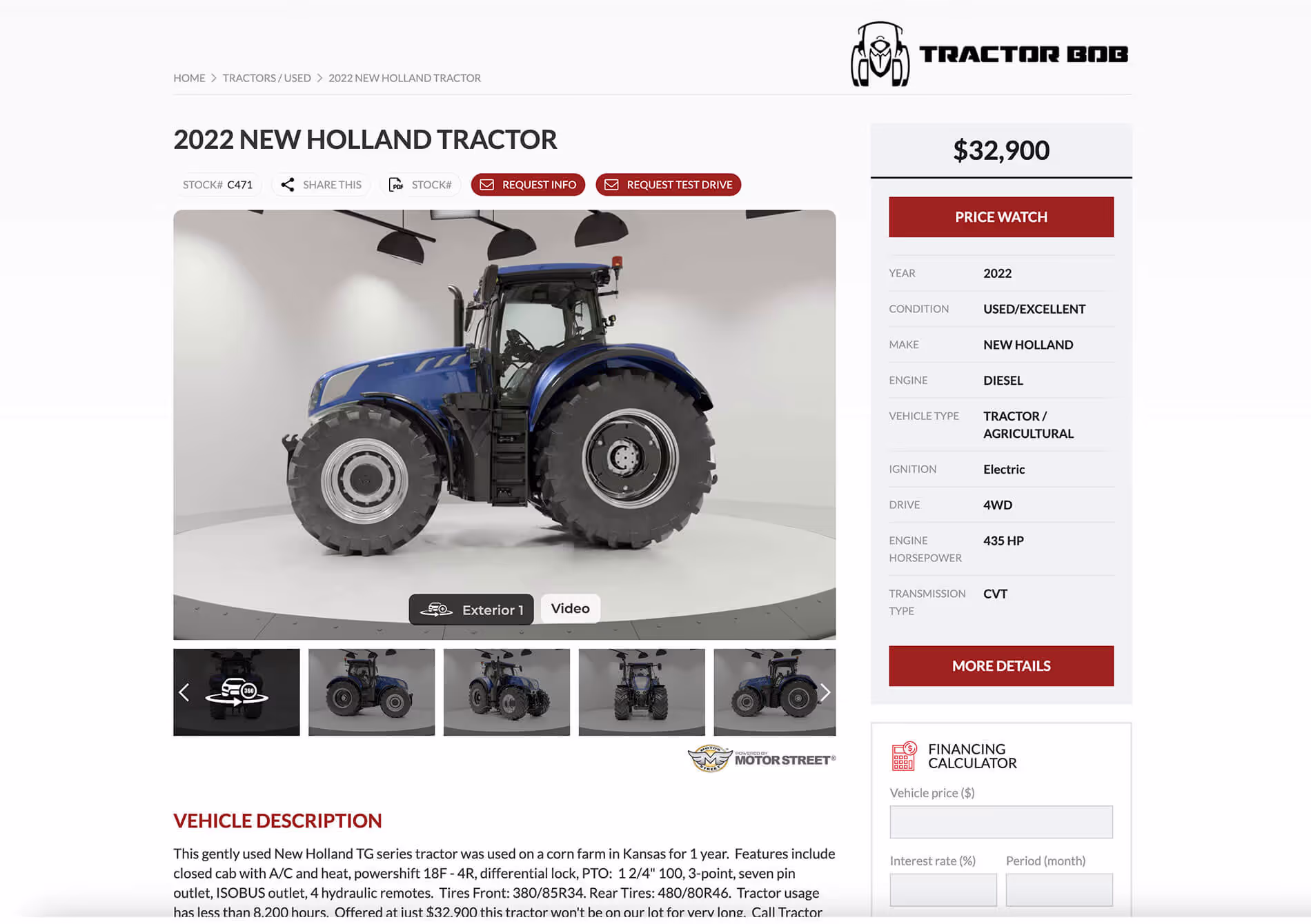Tractor VDP Theme